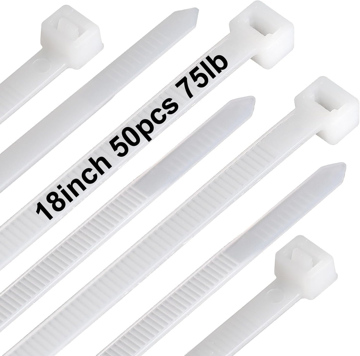 Bridas plástico 18pulg set 50 unidades uso interior
