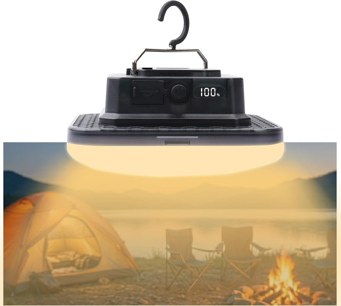 Lámpara colgante LED impermeable 5000 lúmenes recargable