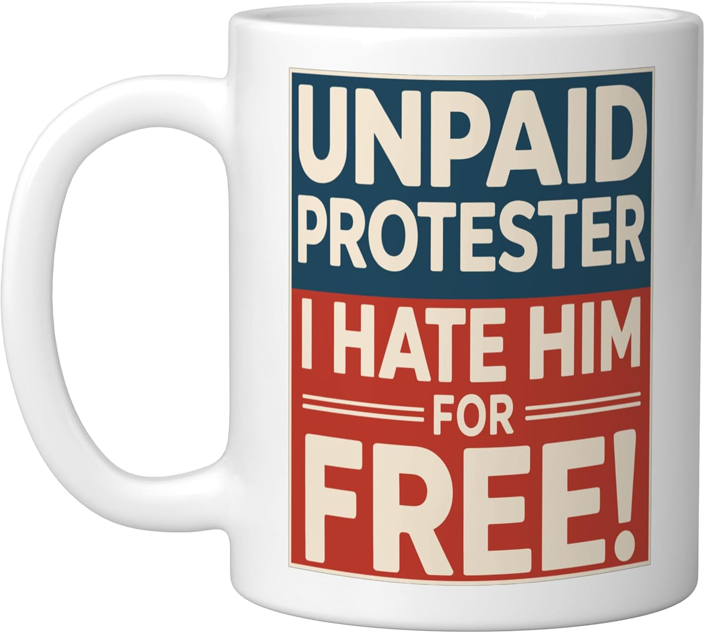 Taza cerámica retro blanca