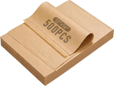 Papel pergamino 500uds 12x16pulg antiadherente horno freidora