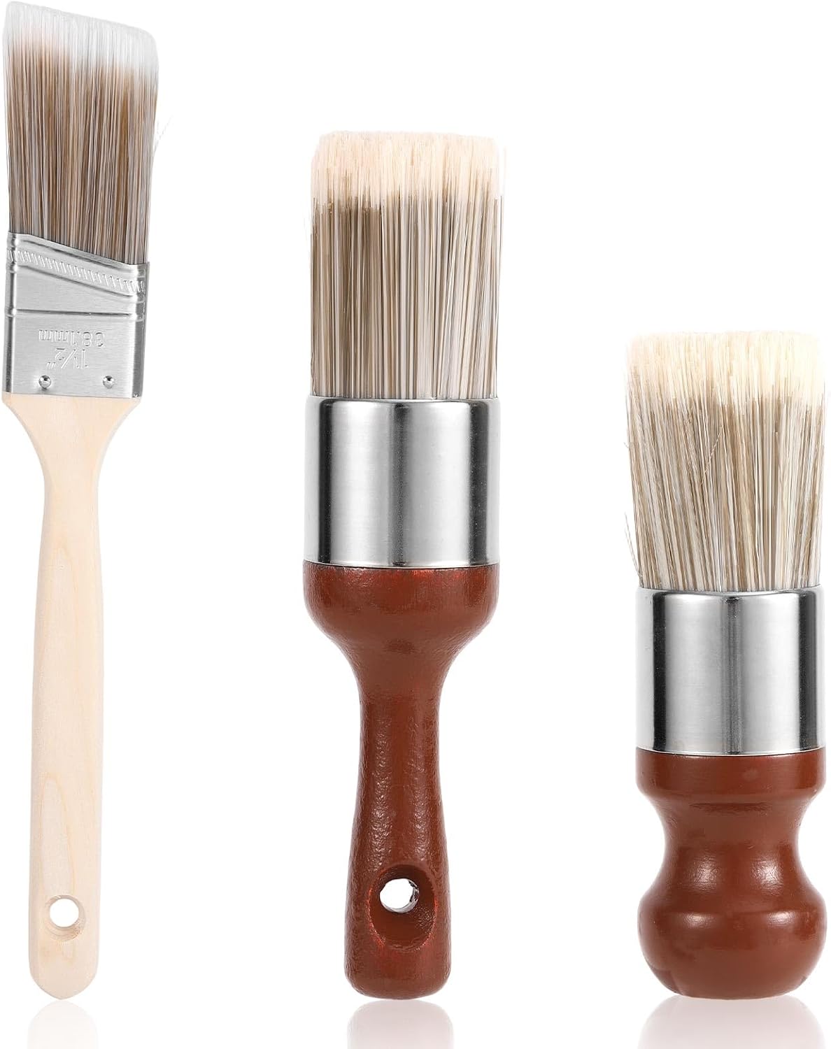 3 Cepillos Limpieza Muebles Cuero Madera Cerdas Suaves