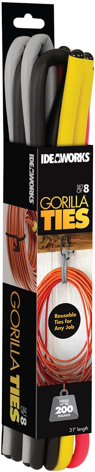 Corbatas reutilizables 31pulg soportan 200lb set 8