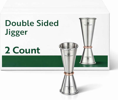Jigger doble cara acero inoxidable 1 oz/2 oz para barra de casa