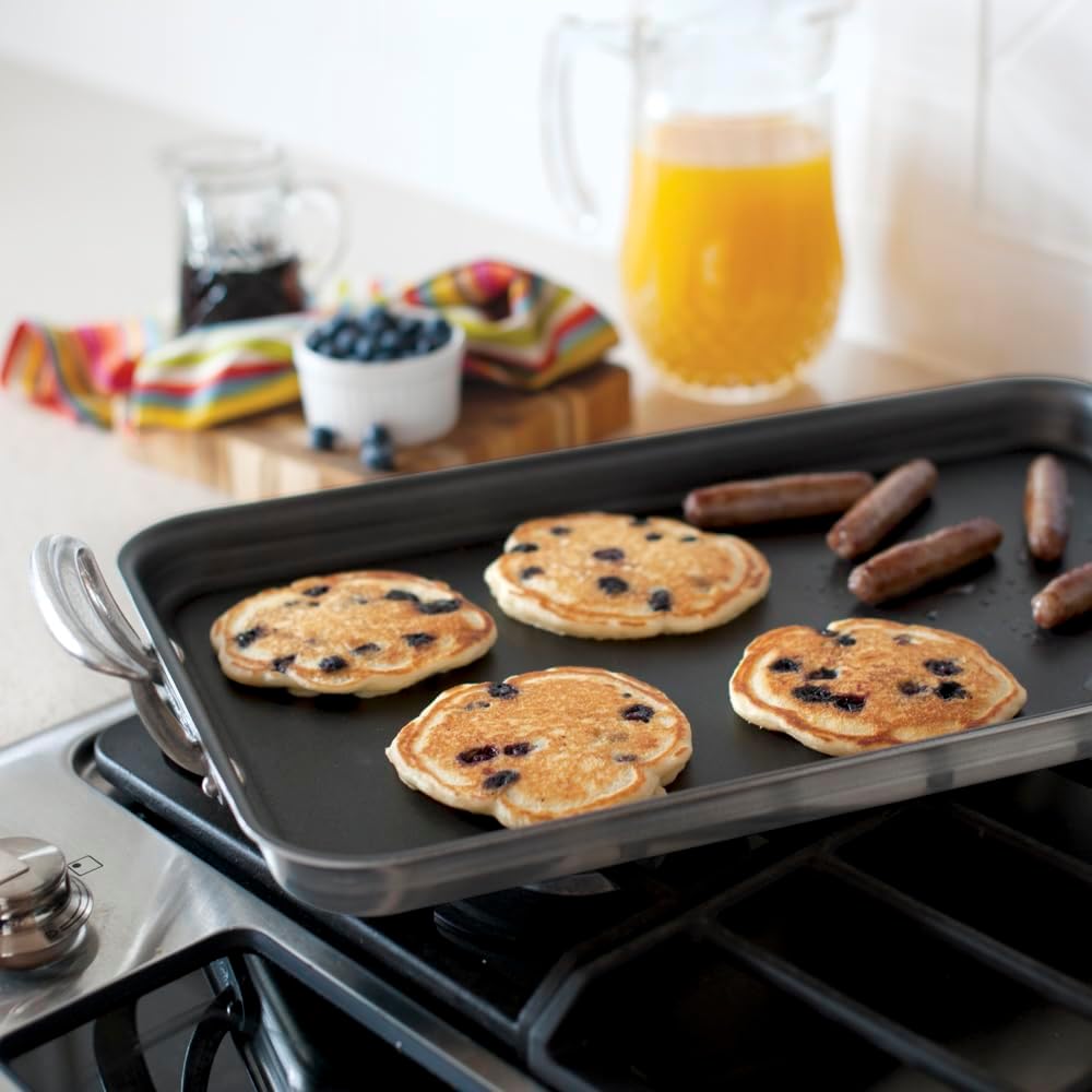 Plancha de doble quemador con almohadillas calientes Nordic Ware