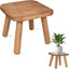 Taburete madera maciza 9.3pulg soporte decorativo baño cocina