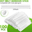 100 Barras Pegamento Caliente Transparentes 0.27x4pulg Universal