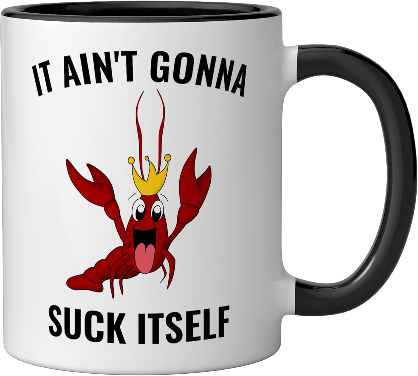 Taza Cerámica para Hervir Camarones Negro/Blanco