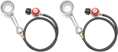 Quemador propano hierro fundido regulador 0-20 PSI manguera 4ft