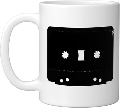 Taza Cerámica Vintage Años 80 Cumpleaños Blanca