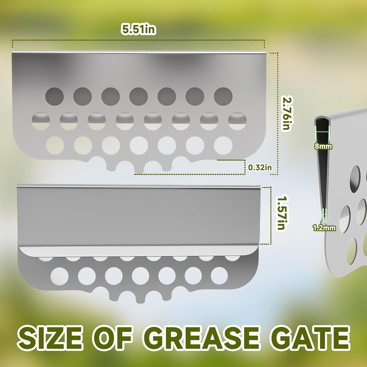 Accesorios para plancha bloqueador de puerta de grasa Blackstone
