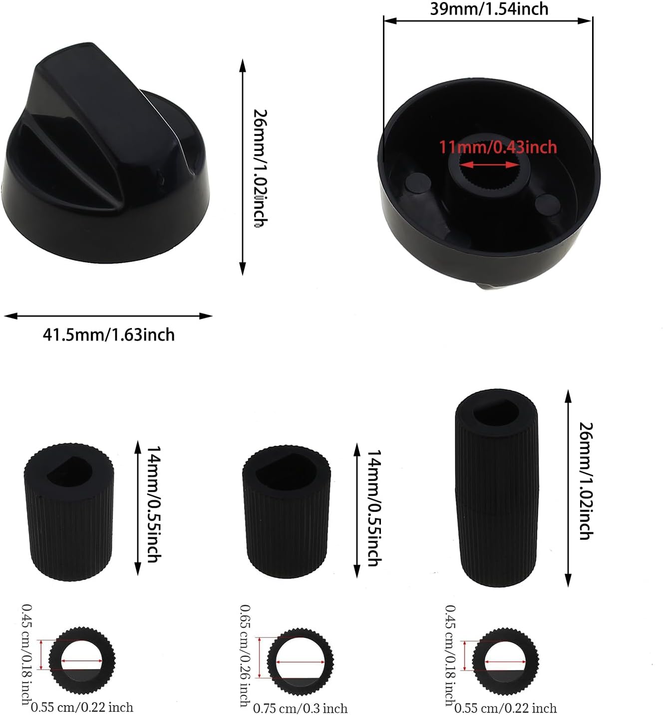 Perilla control universal ABS set 12 piezas para autocaravanas