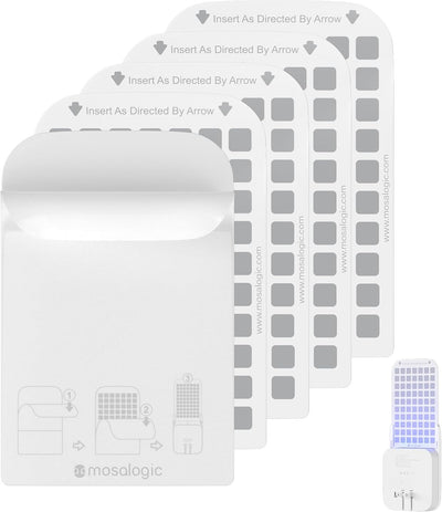 Tarjetas adhesivas doble cara para trampa moscas UVLA1001 set 5