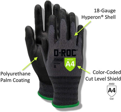 Guantes trabajo poliuretano tamaño 10/XL