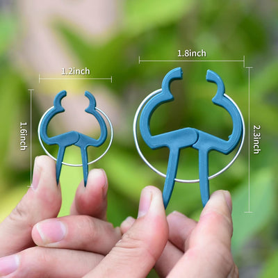 Clips soporte plantas 120pzas agarre con palanca jardinería