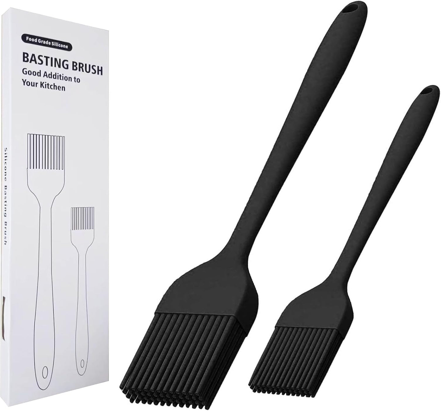 Cepillo silicona cocina 2pzas para parrilla carne salsa