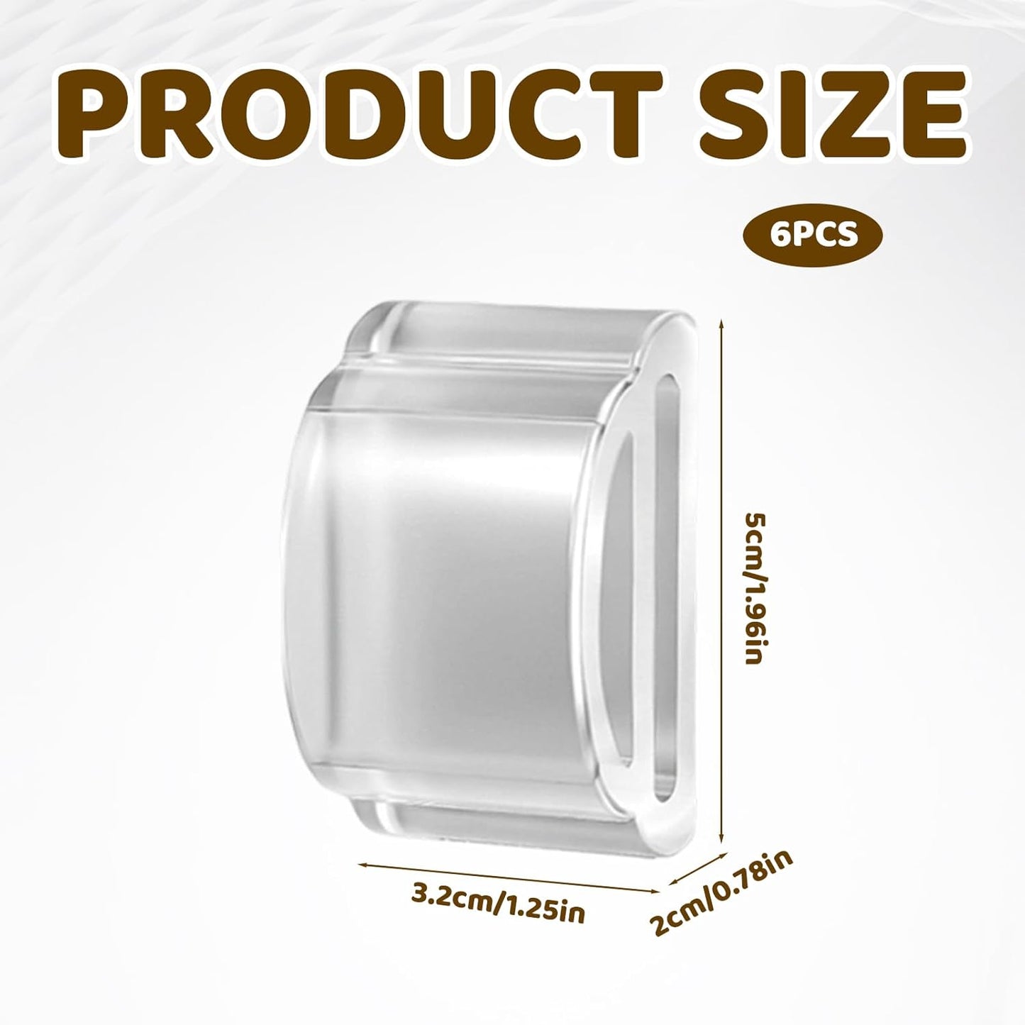 6 Pzas Tapones Puerta Frigorífico Silicón Arco Doble