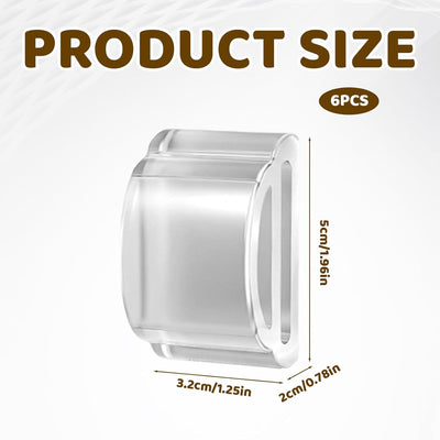 6 Pzas Tapones Puerta Frigorífico Silicón Arco Doble