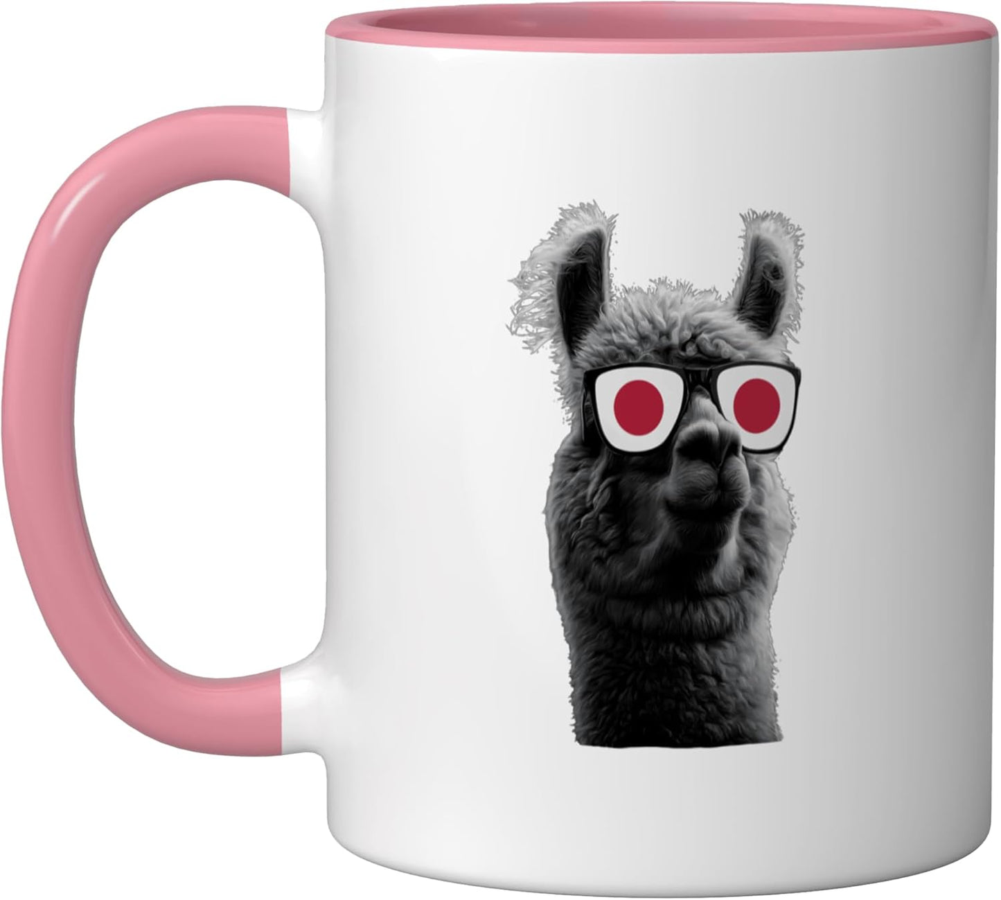 Taza Cerámica Bandera Japón Rosa/Blanco