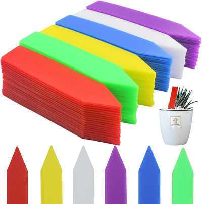 120 Etiquetas Plástico 4pulg Impermeables Jardín Multicolor