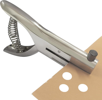 Perforadora manual un solo agujero para PVC y papel con colector