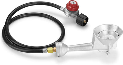 Quemador gas propano hierro fundido 20 PSI regulador manguera