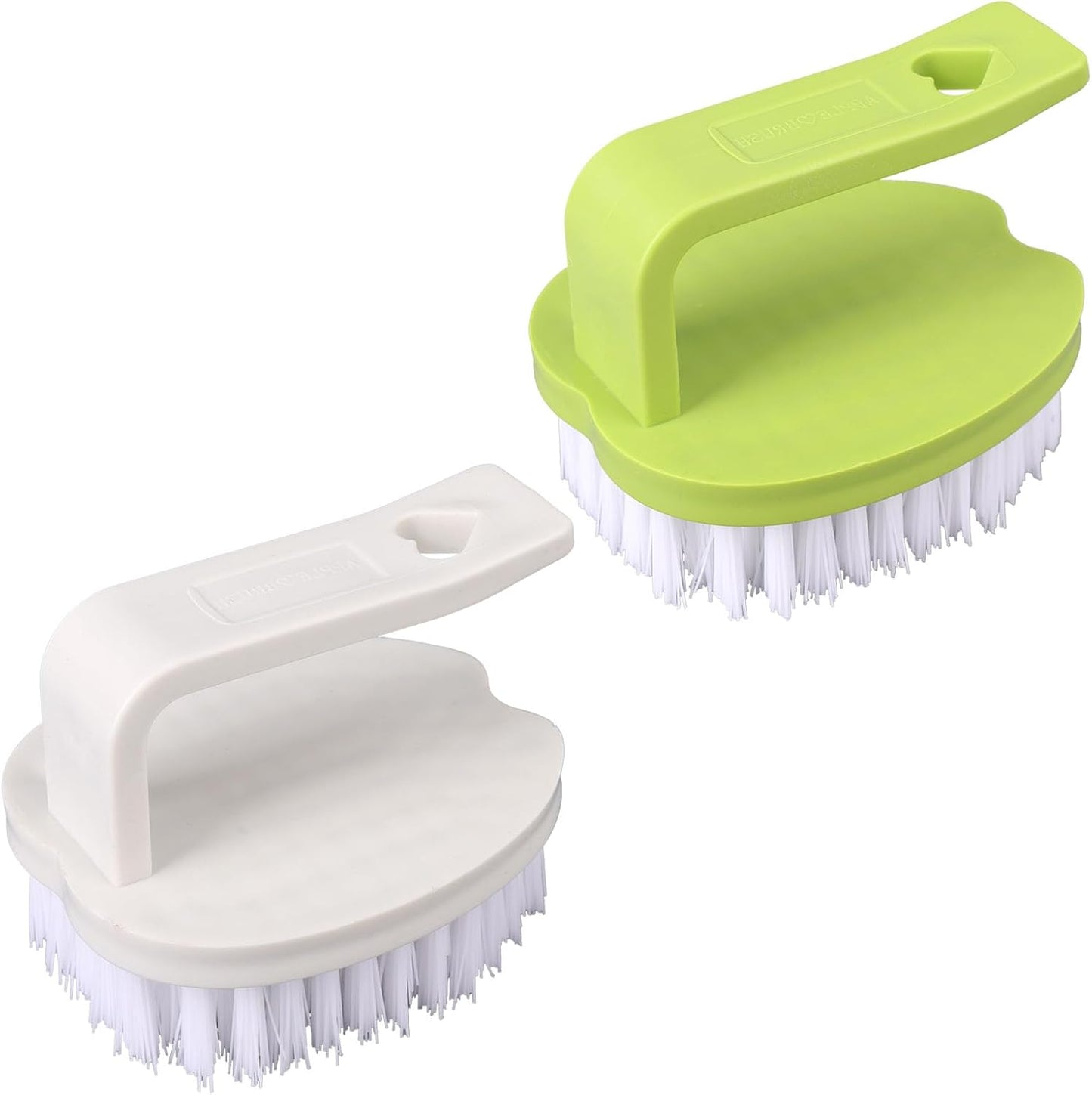Cepillo limpiador verduras PP cerdas rígidas ergonómico blanco