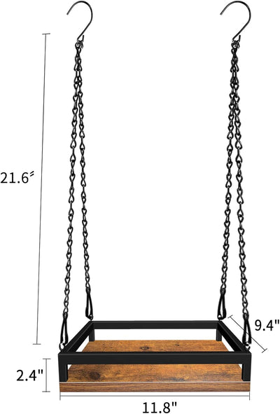 Colgador plantas interior madera 11.8pulg metal 50lb