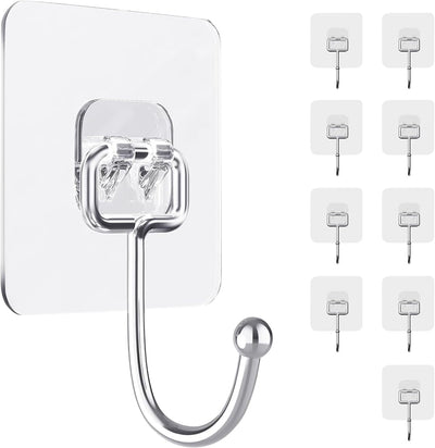 Ganchos adhesivos resistentes para pared cocina baño