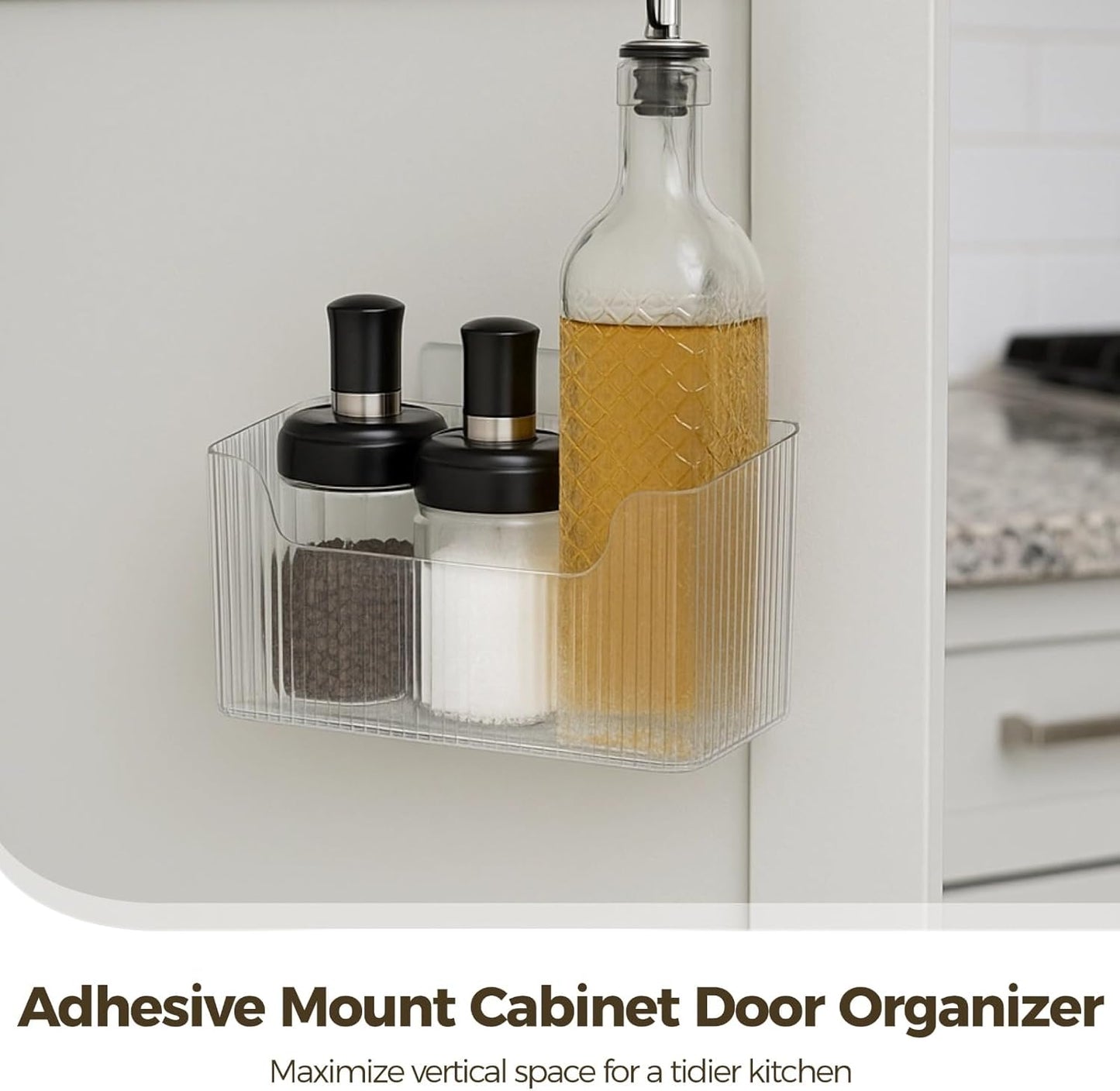 Cubos organizadores de plástico para pared y puerta de gabinete