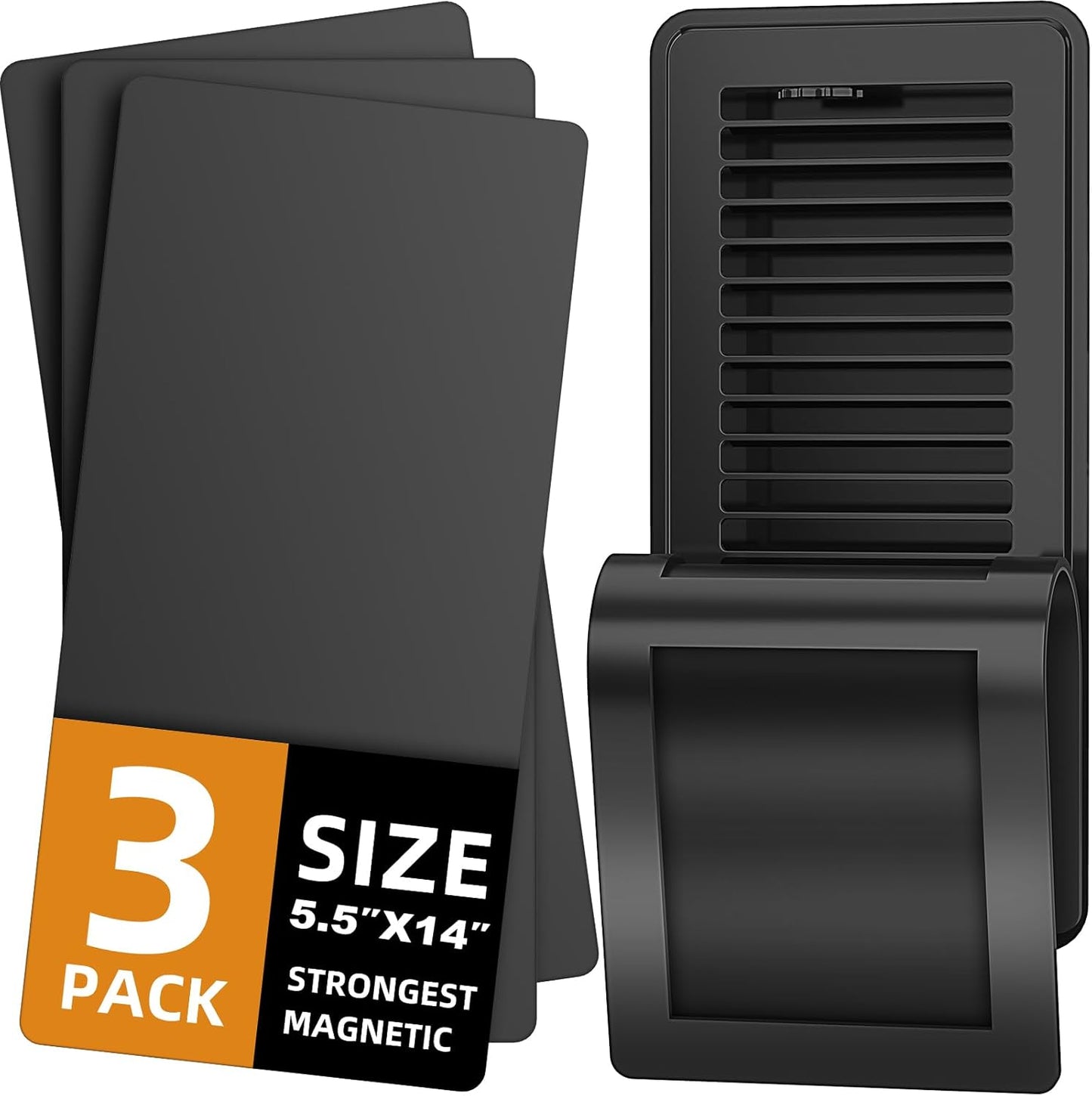 Cubiertas magnéticas ventilación 5.5x14pulg set 3 sellado completo