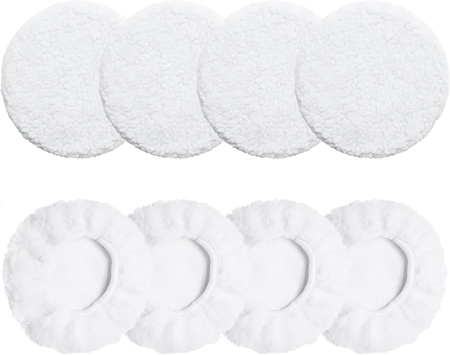 8 Almohadillas Pulido Automóvil Forro Polar Capó