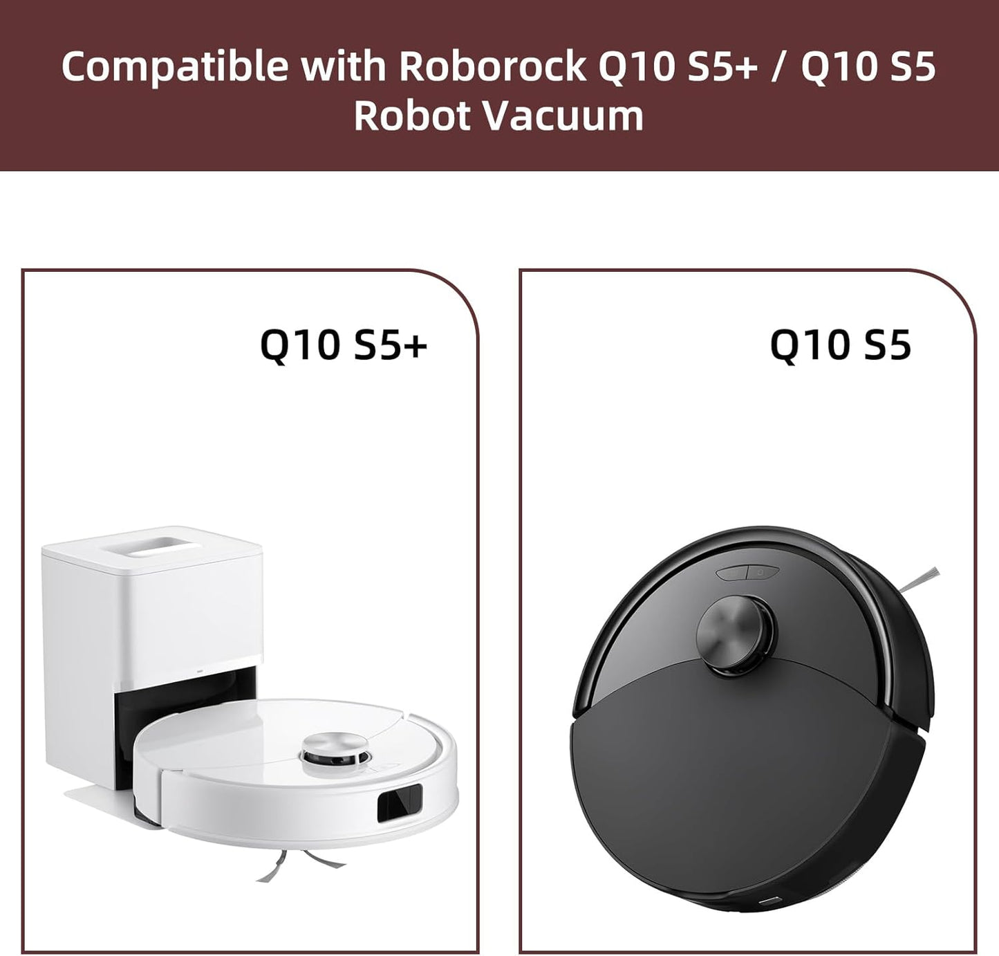 Kit repuesto Roborock Q10 S5 1 cepillo 4 filtros HEPA 4 bolsas