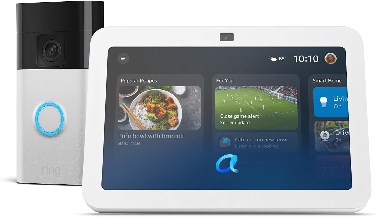 Echo Show 8 con timbre de puerta con batería