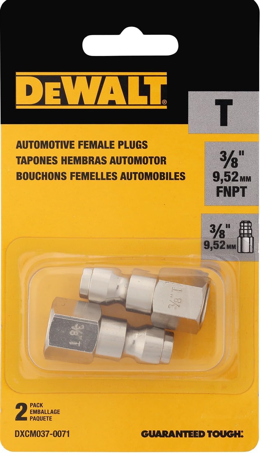 Enchufe aire automotriz FNPT 3/8" pack 2 con accesorios neumáticos