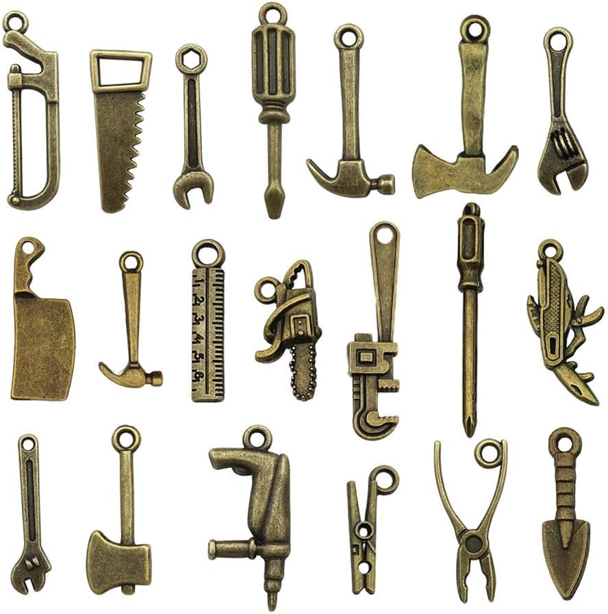 100 Pzas Herramientas Bricolaje Bronce