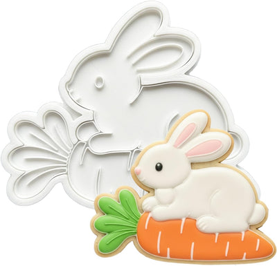 Cortadores galletas Pascua conejo 3.5pulg sellos vacaciones
