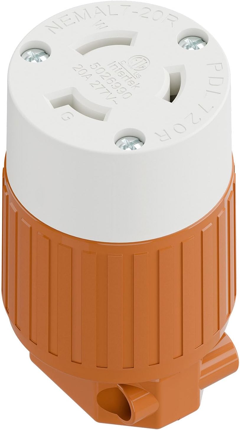 Enchufe L7-20R 20A 277V conector CA hembra grado industrial
