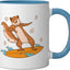 Taza Cerámica para Ratas de Árbol Azul/Blanco