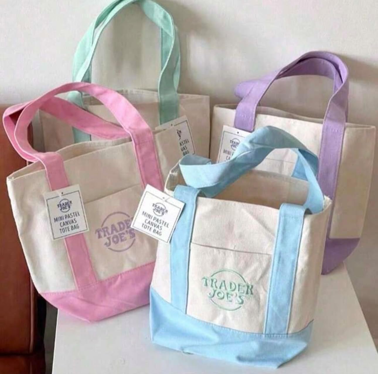 Bolsas lona mini color verde