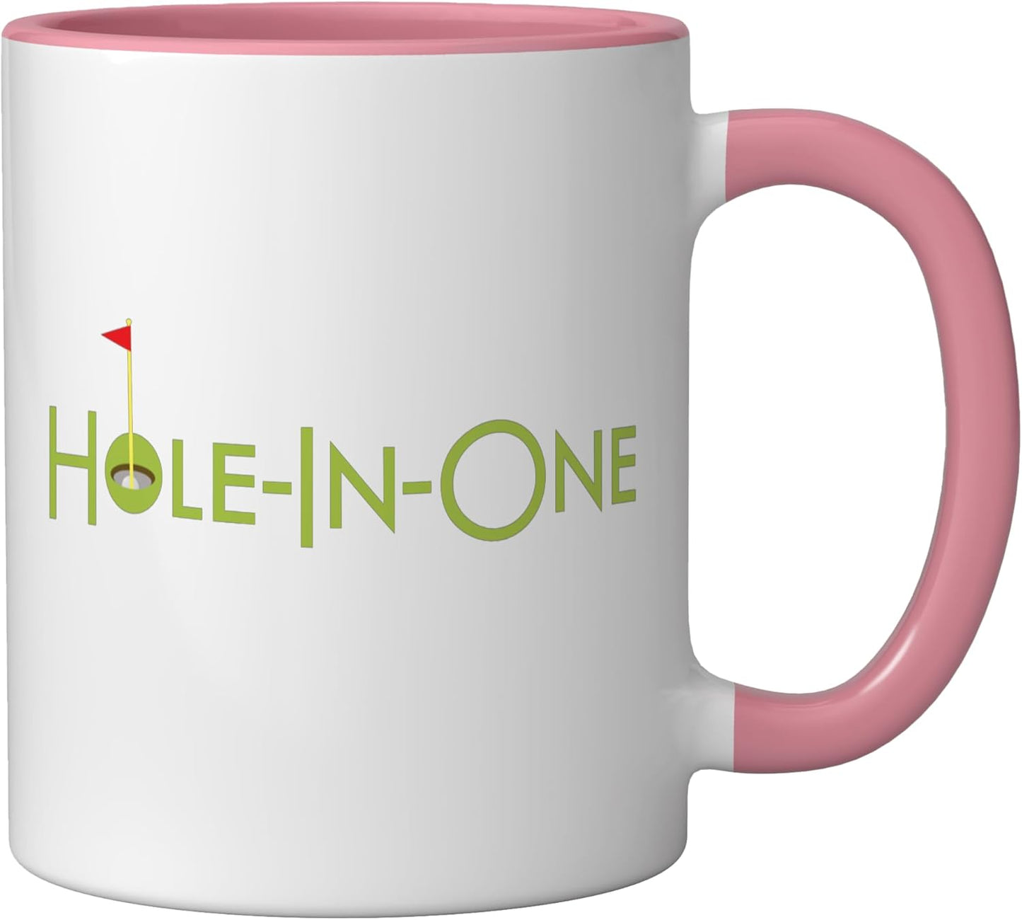 Taza Cerámica Golf Enthusiast Rosa/Blanco