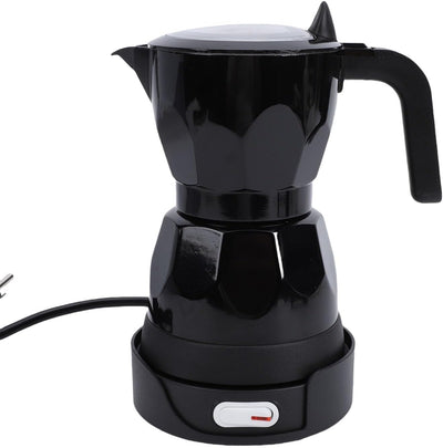Cafetera eléctrica moka 3 tazas aluminio negro