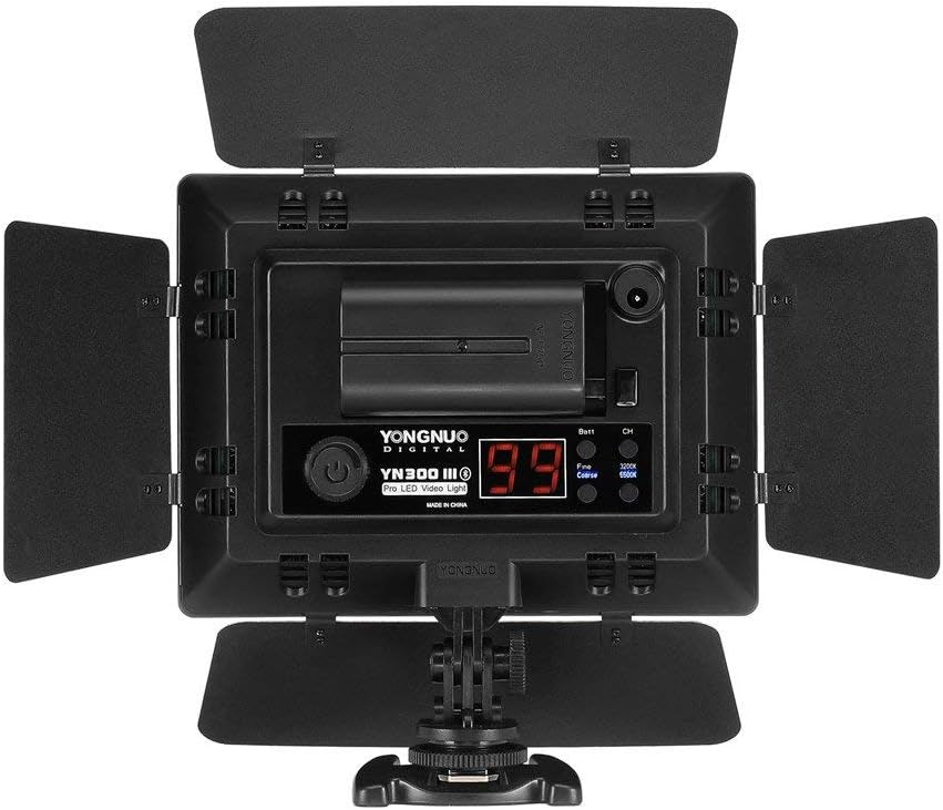 Panel luz LED video cámara 12V2A 5600K ajustable