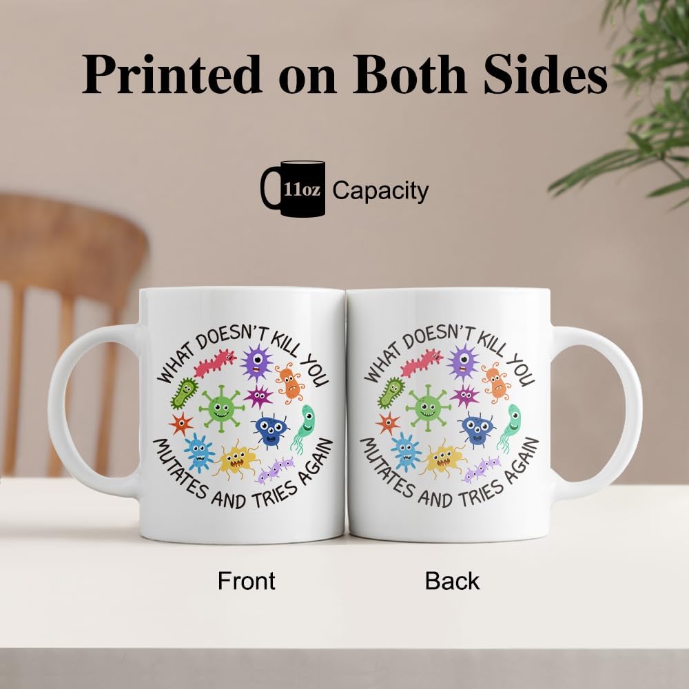 Taza de cerámica de doble cara con posavasos 11 oz