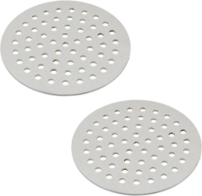 Tapón redondo drenaje acero inox 304 para baño y balcón 2pzas