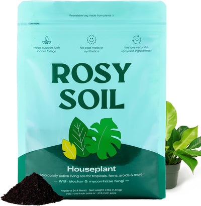 Tierra para macetas orgánica con biochar para plantas de interior