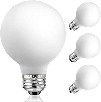 4 Bombillas LED G25/G80 5W Blanco Suave 3000K