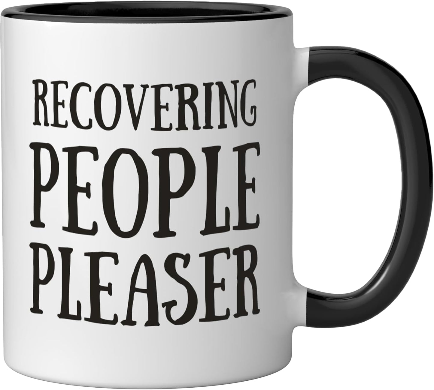 Taza cerámica divertida y sarcástica para recuperar personas