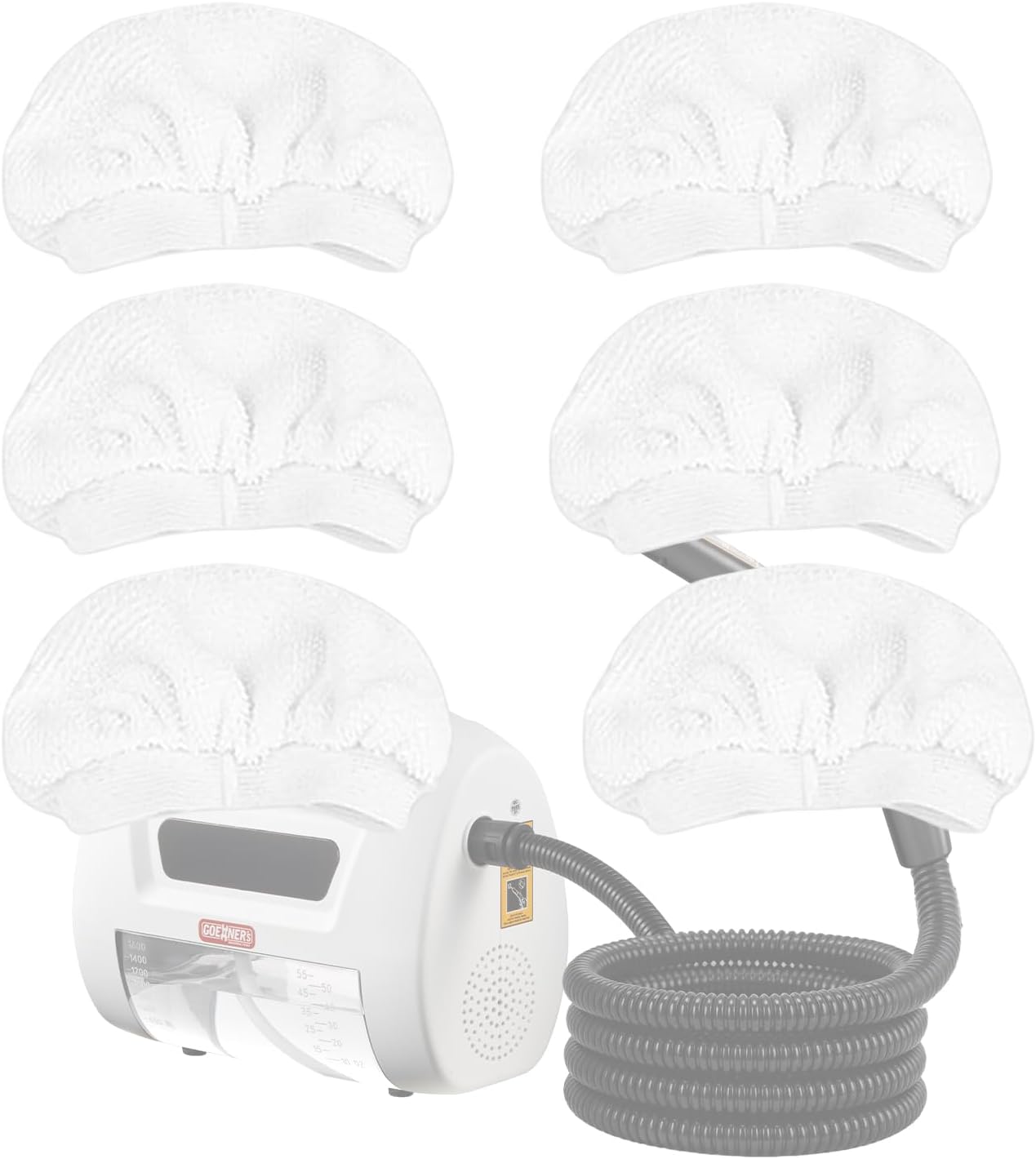 6 Pzas Paños Microfibra para Limpiador de Vapor Comp con Dupray
