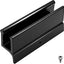 Guía inferior puerta ducha 1/2x3pulg plástico negro set 1