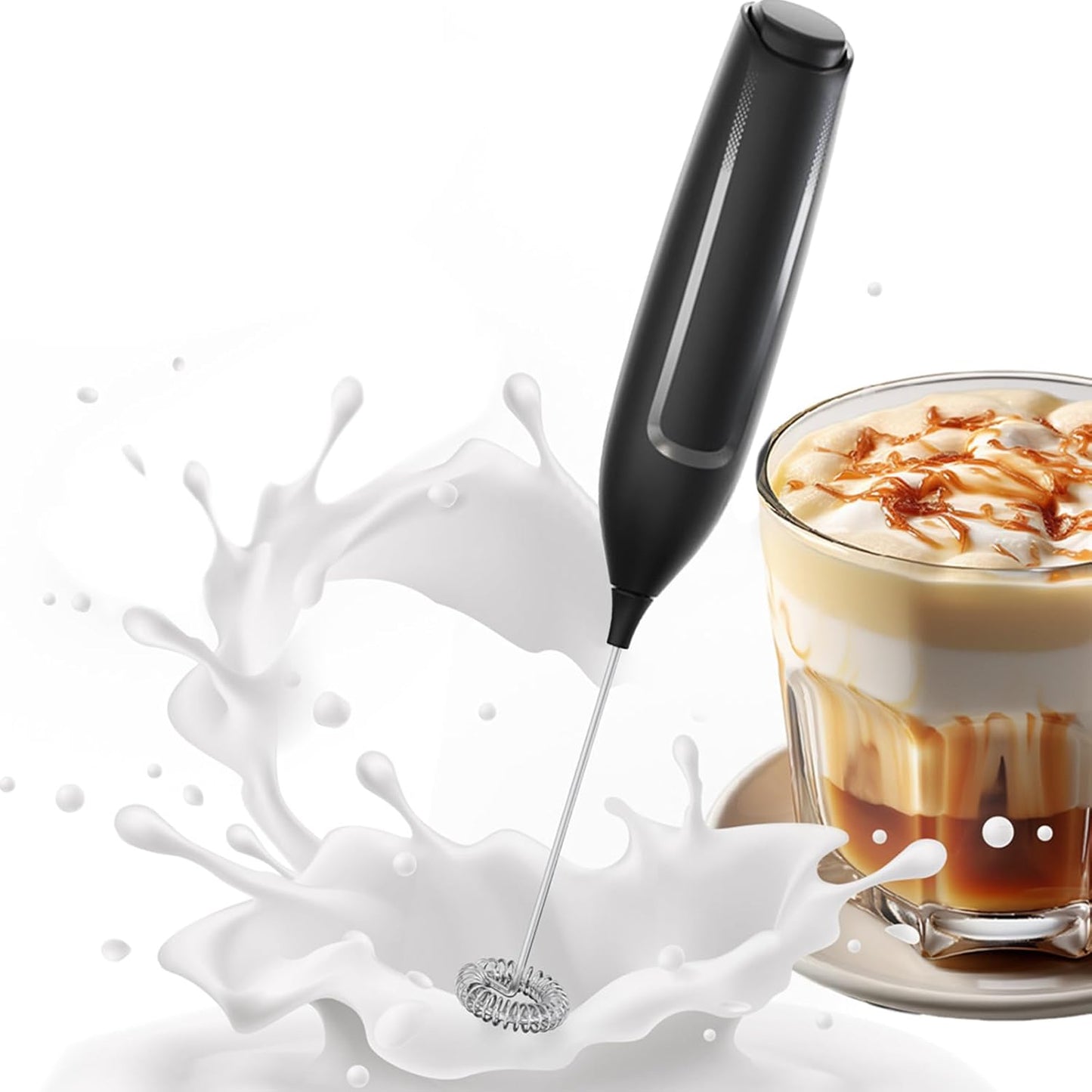 Espumador leche inalámbrico para café capuchino y bebidas